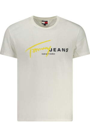 TOMMY HILFIGER T-SHIRT MANICHE CORTE UOMO BIANCO