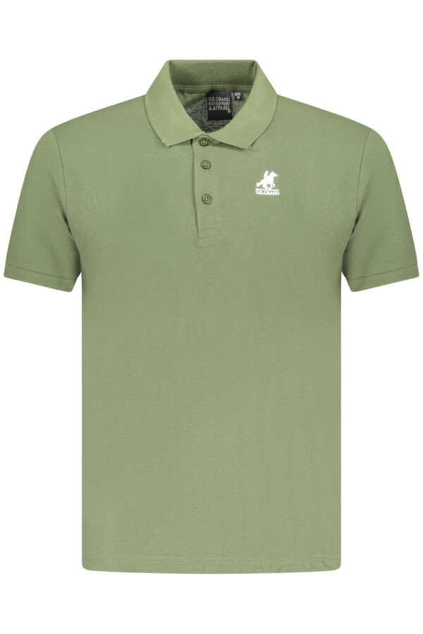 U.S. GRAND POLO POLO MANICHE CORTE UOMO VERDE
