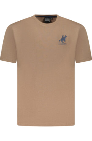 U.S. GRAND POLO T-SHIRT MANICHE CORTE UOMO MARRONE