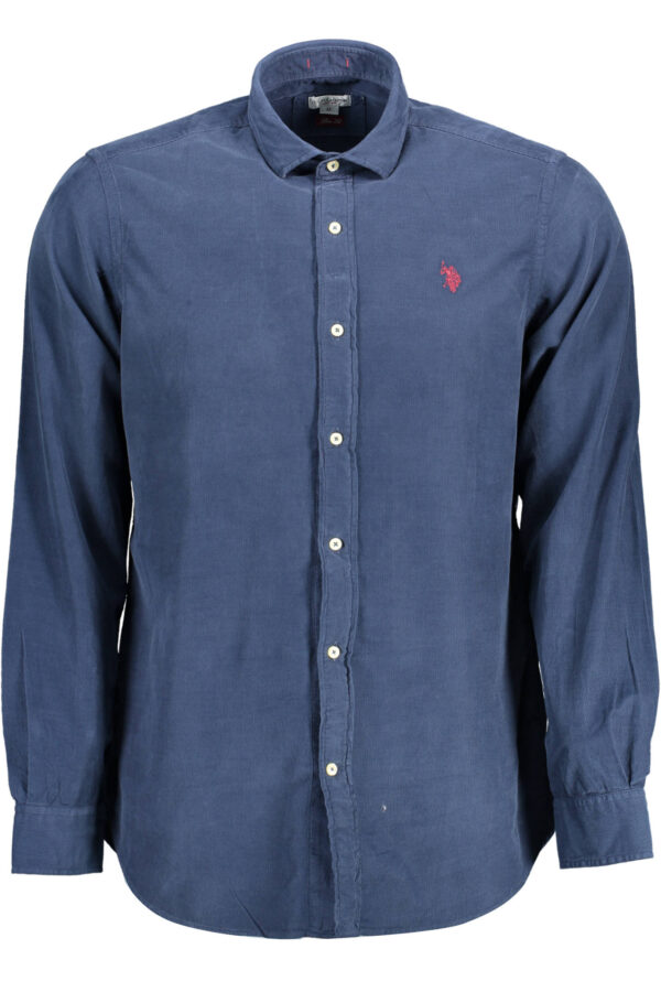 U.S. POLO CAMICIA MANICHE LUNGHE UOMO BLU