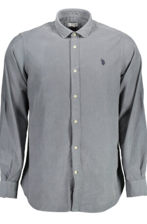 U.S. POLO CAMICIA MANICHE LUNGHE UOMO BLU