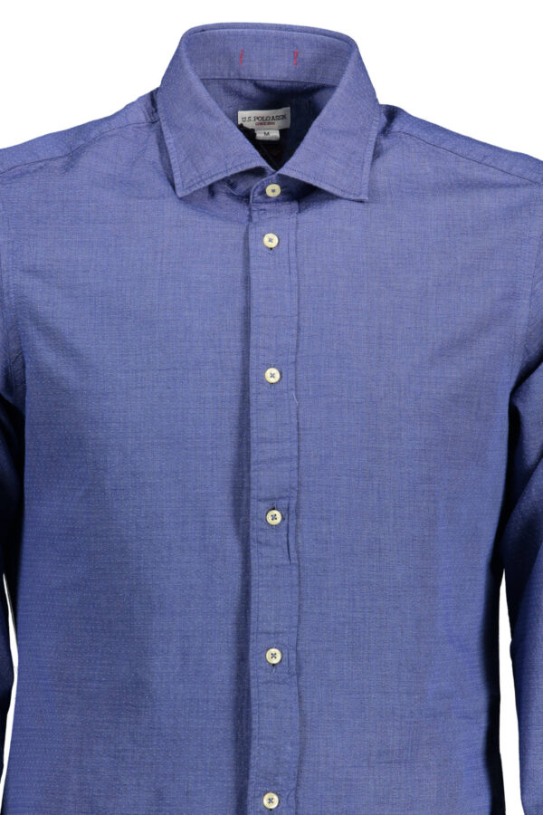 U.S. POLO CAMICIA MANICHE LUNGHE UOMO BLU - immagine 2