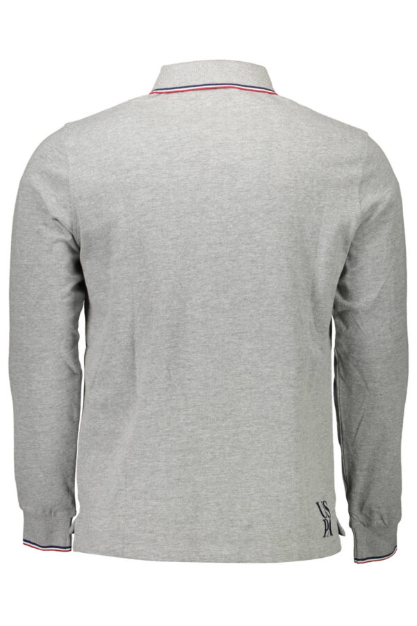U.S. POLO POLO MANICHE LUNGHE UOMO GRIGIO - immagine 2