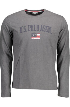 U.S. POLO T-SHIRT MANICHE LUNGHE UOMO GRIGIO