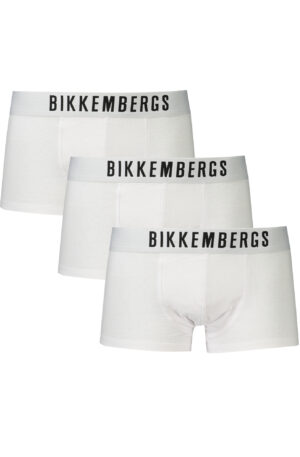 BIKKEMBERGS BOXER UOMO BIANCO
