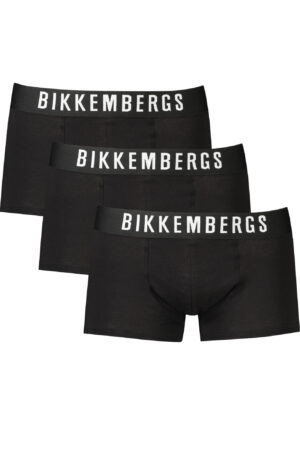 BIKKEMBERGS BOXER UOMO NERO
