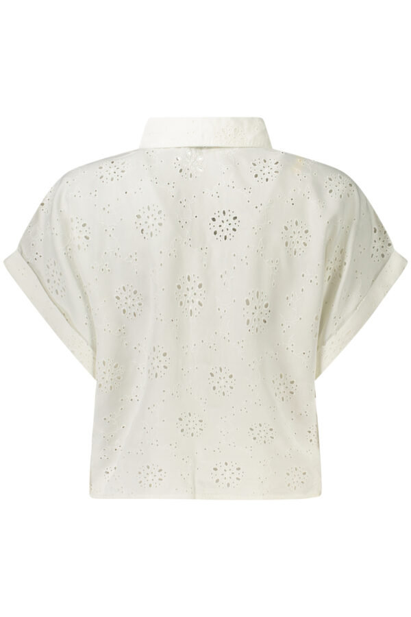 GUESS JEANS CAMICIA MANICHE CORTE DONNA BIANCO - immagine 2