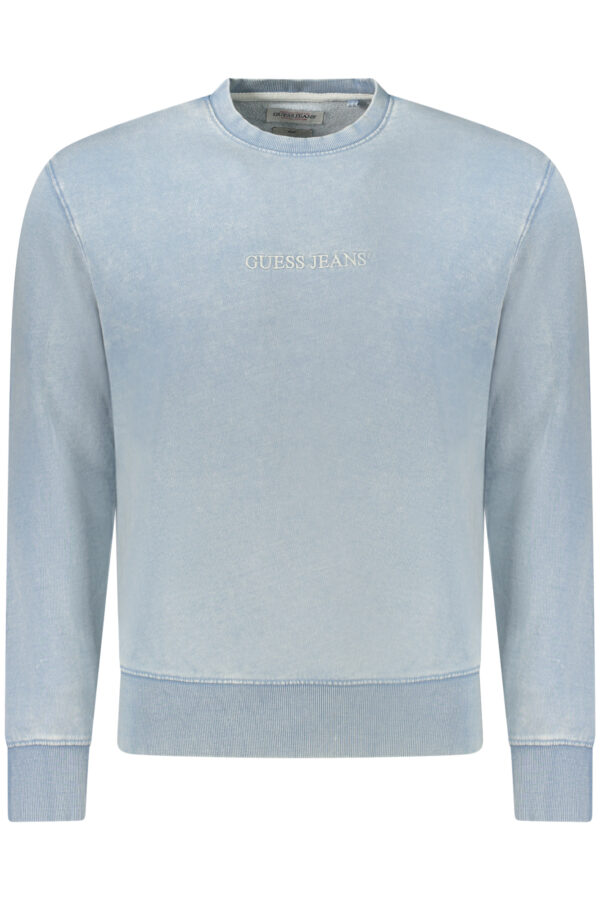 GUESS JEANS FELPA SENZA ZIP UOMO AZZURRO