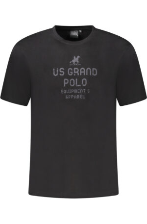 U.S. GRAND POLO T-SHIRT MANICHE CORTE UOMO NERO