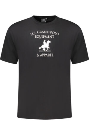 U.S. GRAND POLO T-SHIRT MANICHE CORTE UOMO NERO