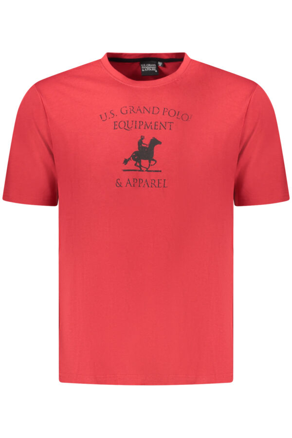 U.S. GRAND POLO T-SHIRT MANICHE CORTE UOMO ROSSO
