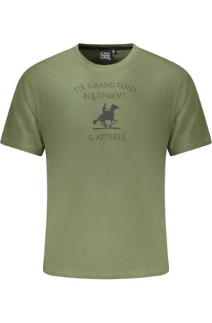 U.S. GRAND POLO T-SHIRT MANICHE CORTE UOMO VERDE