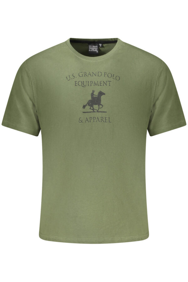 U.S. GRAND POLO T-SHIRT MANICHE CORTE UOMO VERDE